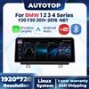 AUTOTOP Autoradio Multimediale Wireless CarPlay Android Auto per BMW Serie 1 2 3 4 F20 F21 F22 F30 F31 F32 F33 F34 NBT YouTube GPS
