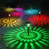 NONE Luci Solari da Esterno per Sentieri, Lampada Solare RGB Cambia Colore e Bianco Caldo, Luci Solari a LED Impermeabili IP67 per Giardino e Vialetti