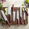 XINZUO Set di coltelli da cucina XINZUO 1-7 pezzi, 3 strati, acciaio composito 440C, manico in legno, affilati, multiuso per tagliare carne, verdure e pesce