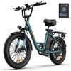 URLIFE Bicicletta elettrica Urlife E20, pneumatici all-terrain da 20x3 pollici, monster all-terrain, batteria rimovibile da 48V 13Ah, bici elettrica da pendolarismo a 7 velocità