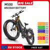 CEAYA Bicicletta Elettrica con Sensore di Coppia e Sospensione Completa, Freni Idraulici, eBike da Città CEAYA M500, Mountain Bike Elettrica con Batteria LG 48V 20AH, Pneumatici Fat, Luce Posteriore, Luce