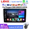 LEHX L6PRO 8Core 360 Camera 2Din Android 15 Wireless CarPlay Android Auto Autoradio per Peugeot 2008 208 - 2018 DSP RDS WiFi 4G Navigazione GPS