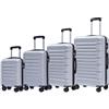 YONSLY Set di Valigie YONSLY 4 Pezzi 16/20/24/28 Pollici 4 Ruote Girevoli a 360° ° Valigia trolley con lucchetto a combinazione, impugnatura in morbida gomma, custodia rigida, bagaglio a mano per viaggi di