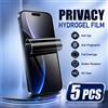 SnakeGlass 5 Pezzi Pellicola Idrogel Privacy per iPhone 17 Pro Max Air 17E 16 Plus 15Pro 14 13 12 Mini 11 XS XR 8 7 SE Protezione Schermo Completa