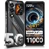 OUKITEL Telefono robusto ultrasottile Oukitel WP66, display principale + display secondario ausiliario, 36GB(12+24) RAM+512GB ROM, Chip Dimensity 7000 5G, Schermo 6,6" FHD+ 120Hz, Batteria 11000mAh,