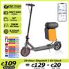 AOVOPRO Monopattino Elettrico AOVOPRO Urban X1 con Sedile, Motore Potente 36V7.8Ah, Autonomia 25KM, con Vano Portaoggetti, Ruote da 8.5 Pollici, con APP, Doppio Freno, EScooter