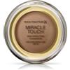 Max Factor Fondotinta Miracle Touch, formula nuova e migliorata, SPF 30 e acido ialuronico, 97 mandorle tostate