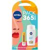 NIVEA SUN Pack 365 giorni protezione solare viso, NIVEA SUN Fluido Diario invisibile Protezione solare viso FPS 50+ (1 x 40 ml) + Liposan Sun Protect FPS 50 (1 x 4,8 g)
