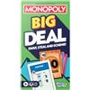 Monopoly Big Deal - Gioco di carte grandi per divertimento con la famiglia, dai 8 anni in su, da 2 a 5 giocatori, 15 minuti, giochi da viaggio per bambini e adulti, versione tedesca