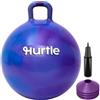 Hurtle Pallone per Saltare 51 cm per Bambini, Palla per Saltare Bambini con Maniglie, Pompa e 4 Coni, Gioco di Equilibrio per Interno ed Esterno, Giochi da Giardino, Blu, 3-12 Anni