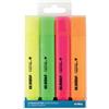 TRATTO Evidenziatore Tratto Video - punta a scalpello - tratto da 1,0-5,0mm - astuccio 4 colori - Tratto (unità vendita 1 pz.)