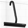 MINISMUS Tergivetro per Doccia con Gancio HangWipe, Tira Acqua da Doccia Silicone, Pulisci Vetro, Tiraacqua Vetri, 21 cm (Nero)