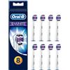 Oral-B 3DWhite Testine Di Ricambio, Confezione Da 8 Pezzi, Pacco Adatto alla Buca delle Lettere, Versione Vecchia