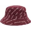 American Eagle Outfitters Cappello Bucket Donna L/XL Borgogna Stampa Logo
