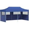 vidaXL Tenda per Feste Pop-up Pieghevole 3 x 6 m Blu