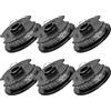 SnapFresh Bobina di filo singolo, 4,5 m di cavo per bobina, diametro del filo 2 mm, 6 pezzi, Compatibile con decespugliatore 20V SP1011