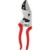 FELCO 32 Cesoia a Incudine, Mano Destra e Sinistra, Mano Grande, Capacità di Taglio 25mm, Lama a Incudine in Ottone Curva, Manici in Alluminio Forgiato, Made in Switzerland, Garanzia a Vita