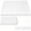 Generic Tessuto di ricambio per tende da sole retrattile, tela per parasole, copertura impermeabile per terrazza all'aperto, poliestere, senza telaio(White,250x200cm/8x6.5ft)
