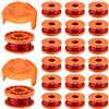 CDIYTOOL 22 Pack Bobina per Decespugliatore Compatibile con Worx, 1.65mm x 3M Linea Tagliabordie Decespugliatore, WA0004.1/WA0010 Bobina di Filo per Tagliabordi (20 Bobine + 2 Copertura)