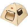 Felicafie Tenda per animali domestici con rete traspirante, portatile e pieghevole, design per gatti e piccoli animali domestici per campeggio (M)