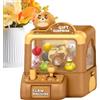 Generico Macchina Artiglio Cartoni Animati Bambini — Mini Artiglio Caramelle Casa Musica | Piccola Macchina Gashapon 4-8 Anni | Gioco Acchiappapremi 8 Peluche