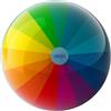 HABA Palla da gioco arcobaleno - 14 cm, con valvola, in plastica resistente, con colori arcobaleno, per interni ed esterni, dai 2 anni in su, 2012749001