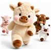 Generico 45/60cm Mucca Peluche Che Corre - Orsetto Che Corre Morbido e Resistente, Il Running Plushie per Bambini, Running Peluche per Decorazione Cameretta e Compagno di Nanna (1, Kaki, 60cm)