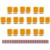 YoWoo Power 10 Paia Amass XT60 XT-60 Maschio Femmina Bullet Connettori Spine 20 Paia di Calore Shrink Tube RC Lipo Batteria