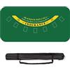 YUZPKRSI Tappetino da Poker Blackjack Professionale, 180 x 90 cm Texas Hold'em Panno da Poker Portatile