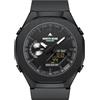 NORTH EDGE Mercury Orologio Uomo Analogico Digitale 50M LED (Cassa nera)