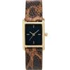 KIMOMT Orologio da polso da donna, al quarzo, in pelle, impermeabile, alla moda, per donne e ragazze, T-leopardo Stampa Oro