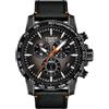 Tissot Orologio da uomo Supersport Chrono Basketball Edition 316L in acciaio inossidabile con rivestimento PVD nero, orologio al quarzo, in pelle, nero, (T1256173608100)