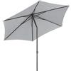 Schneider - Ombrellone Sevilla Ø 270 cm, Grigio Argento