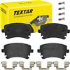 TEXTAR Kit pastiglie freni Posteriore non predisposto per visualizzazione avviso usura con accessori 2332601 Compatibilità con VW Transporter T5 Van 7HA, 7HH, 7EA, 7EH, AUDI A4 Avant 8ED, B7