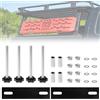 EXLECO 2 pezzi di supporto per lamiere di sabbia, accessori per sandboard fuoristrada, fissaggio fuoristrada, tappetino di trazione per camper, kit di montaggio per portapacchi auto, portapacchi