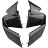 Smarbettiy Per BMW S1000RR M1000RR 2019-2022 Compatibile Spoiler Anteriore Fisso con Alette a Vento in Look Fibra di Carbonio, Kit di Sostituzione Anteriore per Moto in ABS