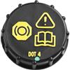 WheatThrive Copertura affidabile del tappo del serbatoio del liquido dei freni per i modelli Ford Fiesta e Focus, processo di installazione facile