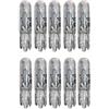 cyclingcolors Lampadina, T5 W2x4.6D, 12V, 1.2W, Trasparente, Confezione da 10