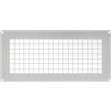 Repa Market 25,4 x 12,1 cm (Dimensioni Esterne) Griglia di Ventilazione Rettangolare Bianca in Acciaio Zincato per Spazio di Rilievo - Protezione di Entrata e Uscita per Ventilazione - Griglia di