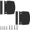 AwmnSrman 2 maniglie per porta del balcone, per esterni, colore nero, in plastica, versatile