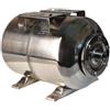 ALUVRA Serbatoio a Pressione 24L - per Impianti Idrici e Sistemi Autoclave - con Membrana EPDM - Vaso di Espansione per Pompa Domestica Pompa per Pozzo - Attacco da 1 - Acciaio INOX - Orizzontale 24 Litri