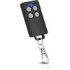 Lizoak Telecomando per cancello AAM0121 compatibile SCS Sentinel telecomando 433,05-434,79 MHz, 4 canali, codice girevole sicuro, portata 50 m, sostituzione garage e cancello grigio (confezione da 1)