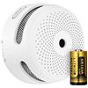 X-Sense wireless Mini rilevatore di fumo, rilevatore di fumo interconnesso wireless con batteria sostituibile, allarme di fumo interconnesso radio, conforme allo Standard EN 14604, XS01-WR (1 pezzi)