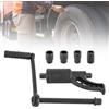 Mermajestic Set di moltiplicatori di coppia da 4800 Nm, con valigetta di stoccaggio, amplificatore di coppia 1:64, amplificatore di coppia per camion, 21/33/38/41 mm
