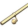 Stiley Living Kit corrimano per scale in ottone, sistema di ringhiera in metallo da parete per interni, con staffe e fissaggi, moderno e facile da installare, 1,2 m