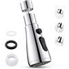 YAOYYG Aeratore per rubinetto da cucina girevole a 360°, adattatore per rubinetto da cucina