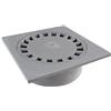 First Plast - Sifone da pavimento in PVC 150x150 mm - Sifone da pavimento in PVC 150x150mm uscita verticale Ø40-50-63-125 - Grigio