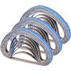 Shineboc Nastri Abrasivi 10 x 330 mm,30 Pezzi Nastro Abrasivo 40 Grane Carta Abrasiva per Levigatrice a Nastro per Lucidare Metallo, Legno
