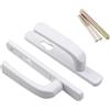 SEIWEI Maniglia per porta in UPVC, 85 mm PZ (centri), maniglie di ricambio bianche con parti abbinate, 1 paio/set, 210 mm