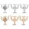 6 Pcs Spilla in Metallo Con Alfabeto Fibbia Dello Scialle Spille Per Colletto